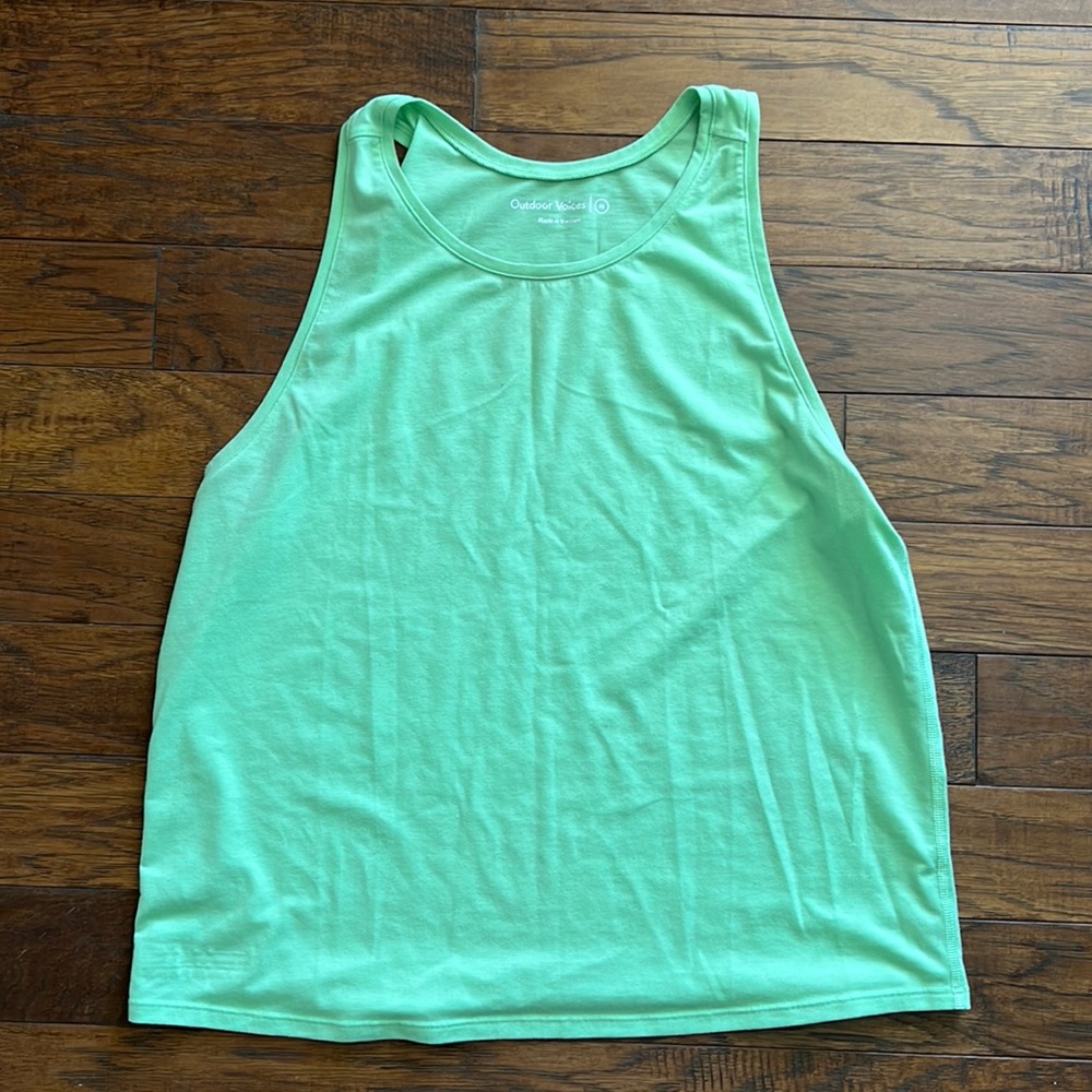 Green Outdoor Voices Tank